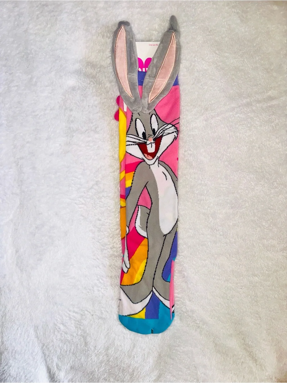 New Bugs Bunny & Tweety Bird 3D Plush Ear Knee High Socks